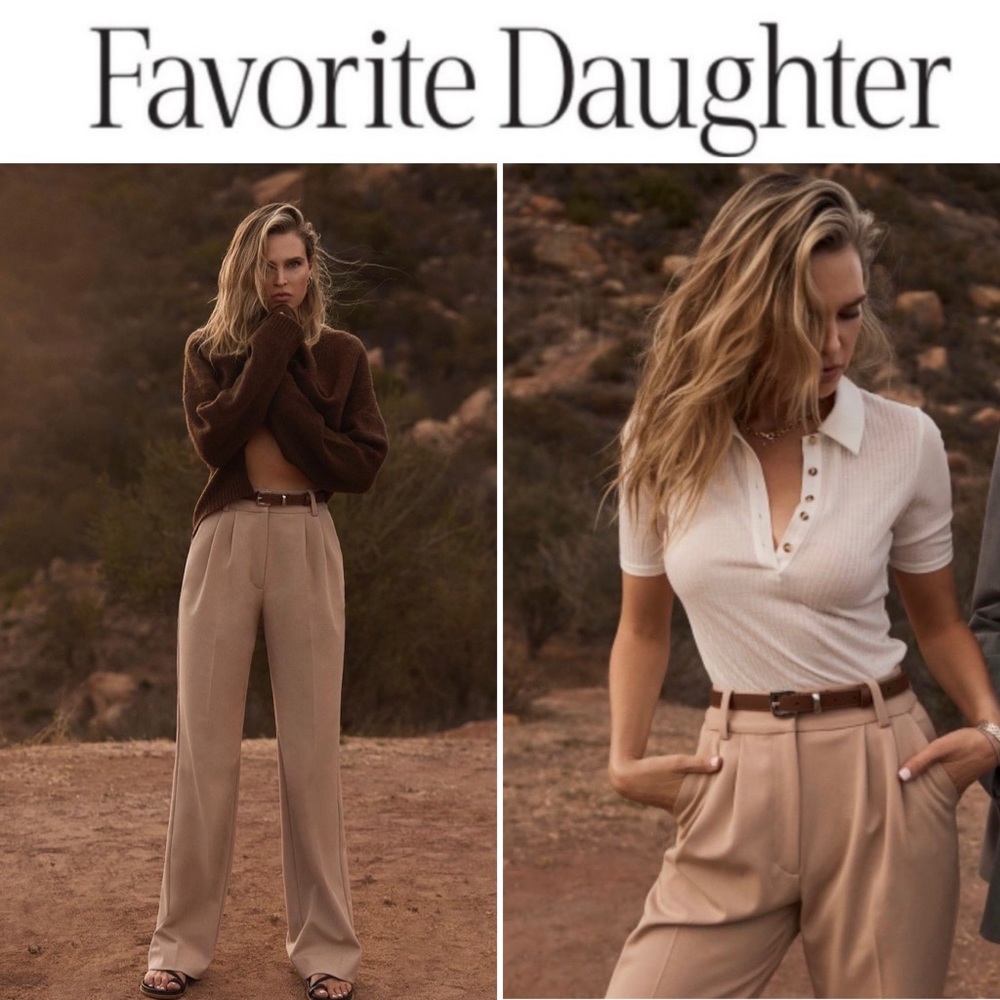 FAVORITE DAUGHTER THE FAVORITE PANT BEIGE SZ 2 NWT 218$